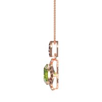 Antique Halo Oval Necklace