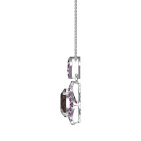 Antique Halo Oval Necklace