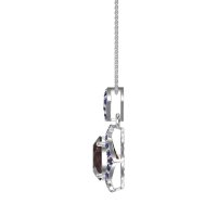 Antique Halo Oval Necklace