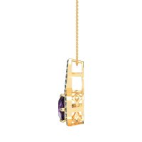 Cushion Halo Modern Necklace