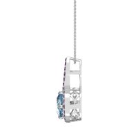 Cushion Halo Modern Necklace