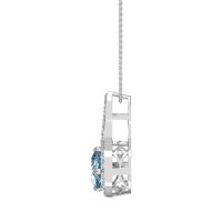 Cushion Halo Modern Necklace