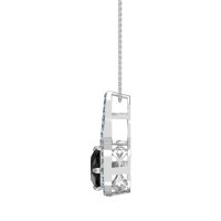 Cushion Halo Modern Necklace