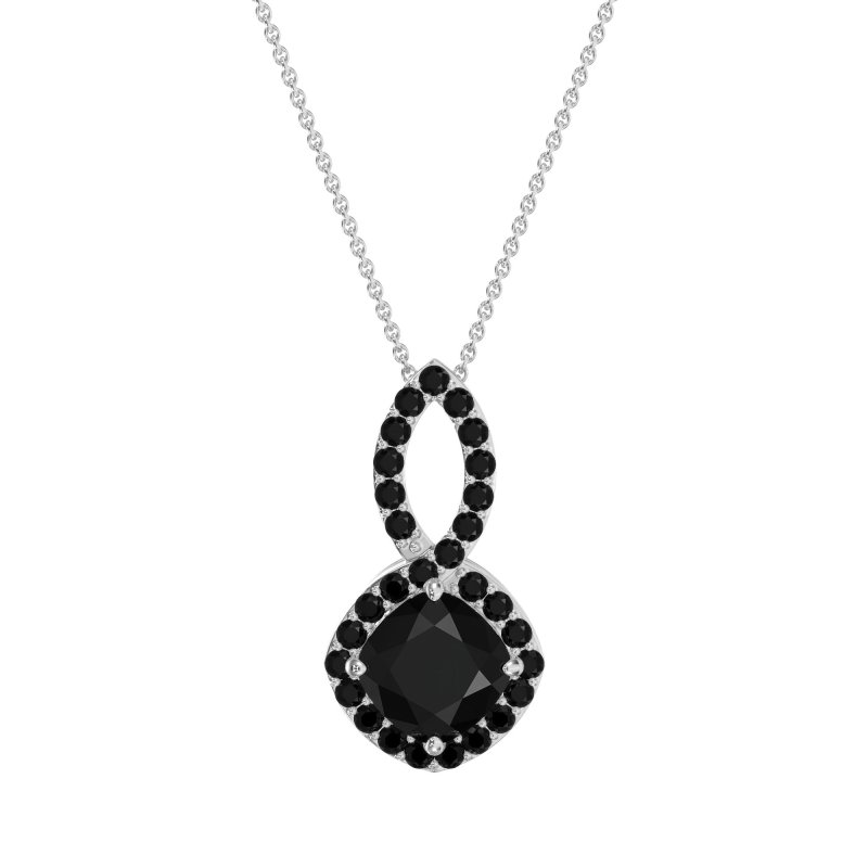 Cushion Halo Modern Necklace
