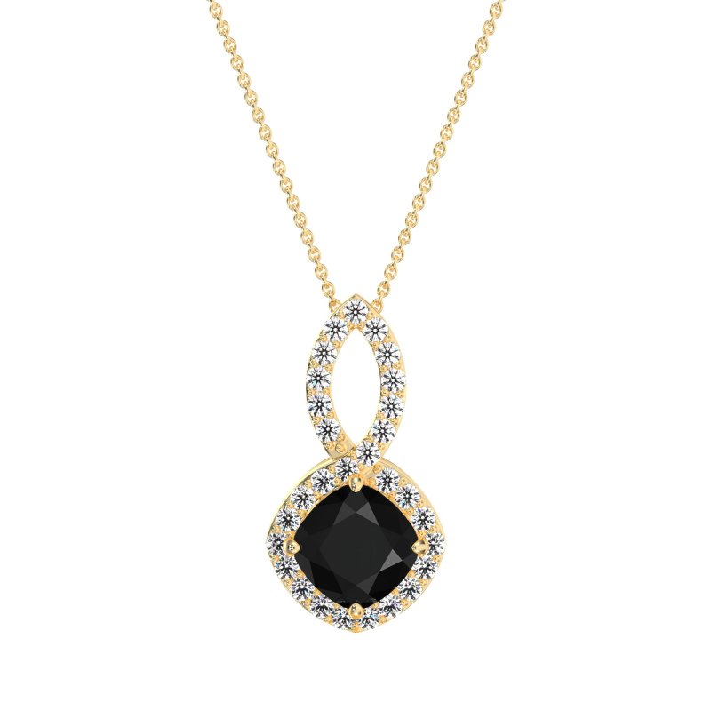 Cushion Halo Modern Necklace