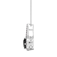 Cushion Halo Modern Necklace