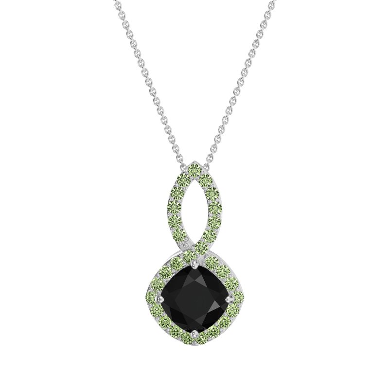 Cushion Halo Modern Necklace