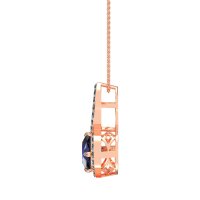 Cushion Halo Modern Necklace