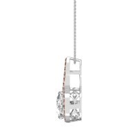 Cushion Halo Modern Necklace