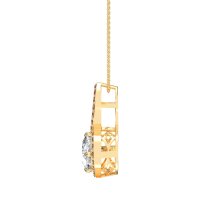Cushion Halo Modern Necklace