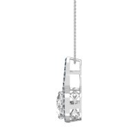 Cushion Halo Modern Necklace