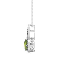Cushion Halo Modern Necklace