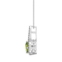 Cushion Halo Modern Necklace