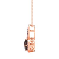 Cushion Halo Modern Necklace