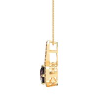 Cushion Halo Modern Necklace