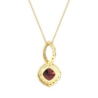 Cushion Halo Modern Necklace