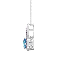 Cushion Halo Modern Necklace