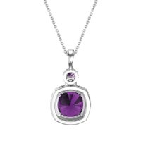 Halo Cushion Third Eye Necklace