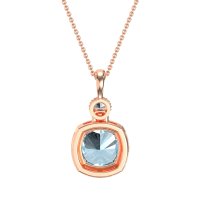 Halo Cushion Third Eye Necklace