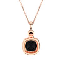 Halo Cushion Third Eye Necklace