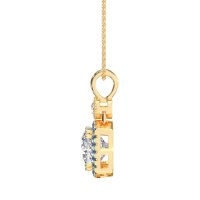 Halo Cushion Third Eye Necklace