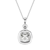 Halo Cushion Third Eye Necklace