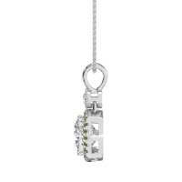 Halo Cushion Third Eye Necklace