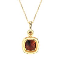 Halo Cushion Third Eye Necklace