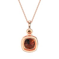 Halo Cushion Third Eye Necklace