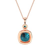 Halo Cushion Third Eye Necklace
