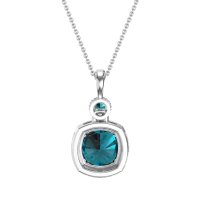 Halo Cushion Third Eye Necklace