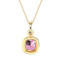Halo Cushion Third Eye Necklace