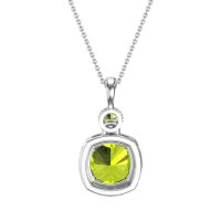Halo Cushion Third Eye Necklace