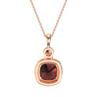 Halo Cushion Third Eye Necklace