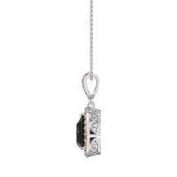Tear Drop Halo Necklace