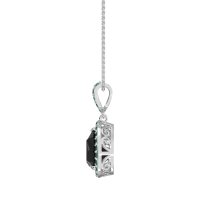 Tear Drop Halo Necklace