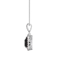 Tear Drop Halo Necklace