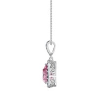 Tear Drop Halo Necklace