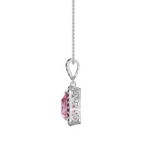 Tear Drop Halo Necklace