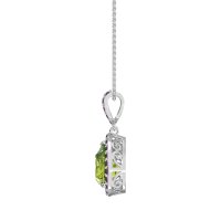 Tear Drop Halo Necklace