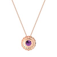 Flower Halo Antique Necklace