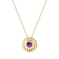 Flower Halo Antique Necklace