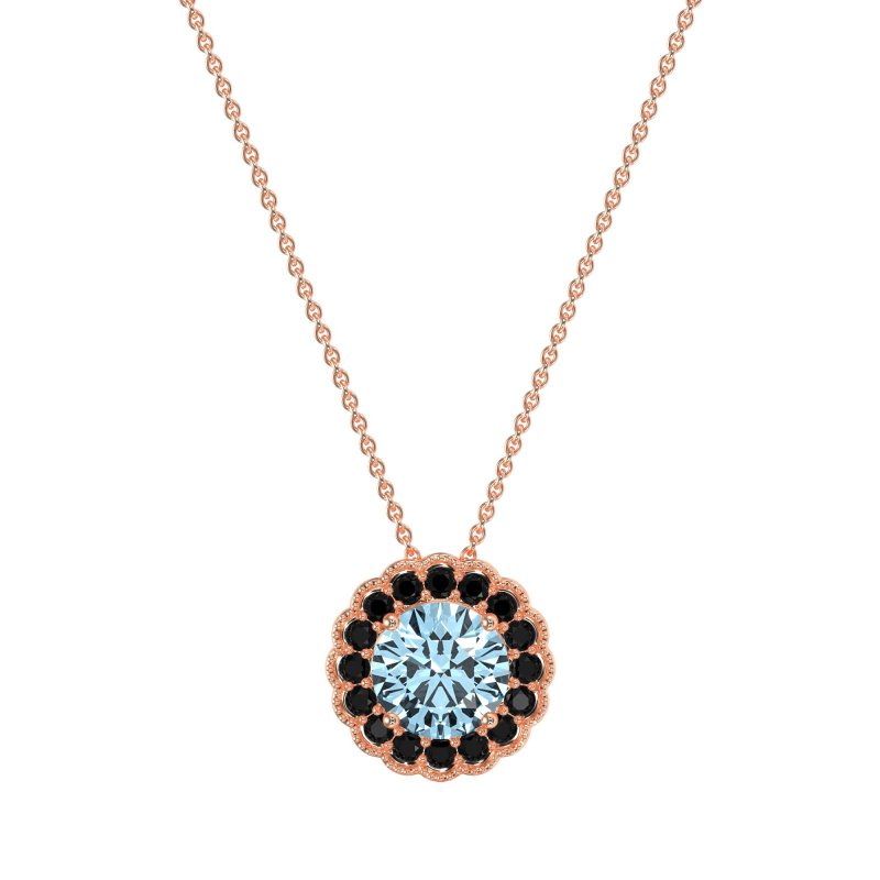 Flower Halo Antique Necklace