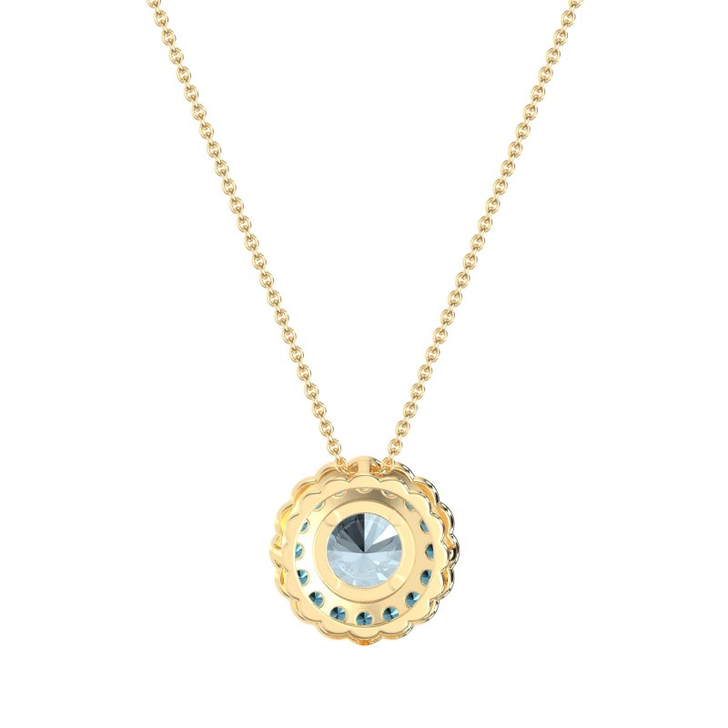 Flower Halo Antique Necklace