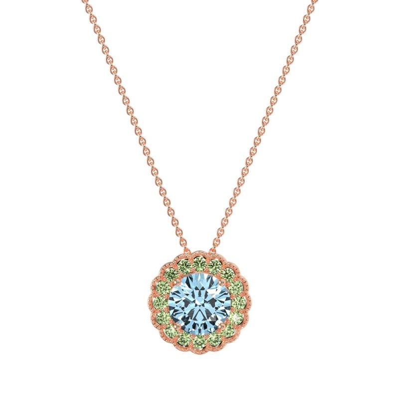 Flower Halo Antique Necklace