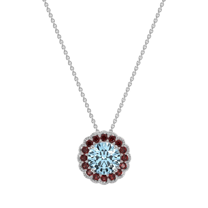 Flower Halo Antique Necklace