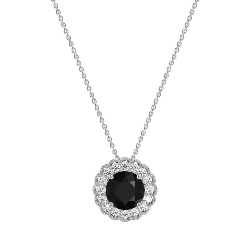 Flower Halo Antique Necklace