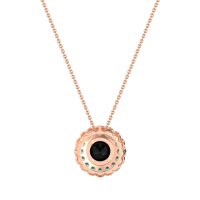 Flower Halo Antique Necklace