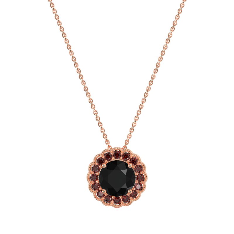 Flower Halo Antique Necklace