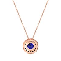 Flower Halo Antique Necklace